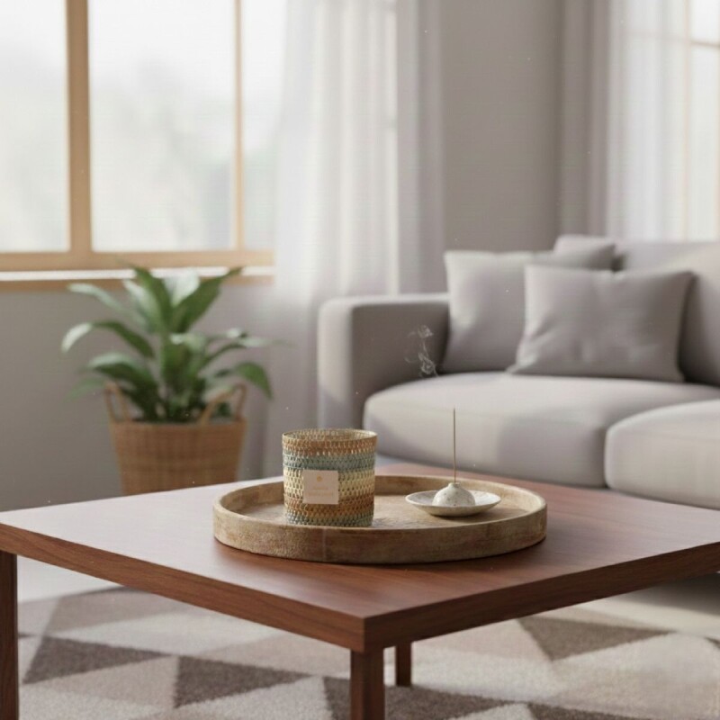 VELA AROMATICA AMBRE MAROCAIN POTE YUTE COLORIDO Unica