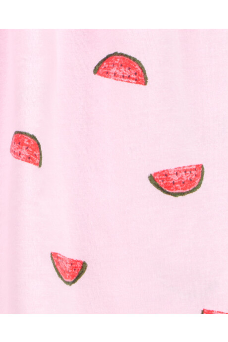 Vestido de algodón, diseño sandías Sin color