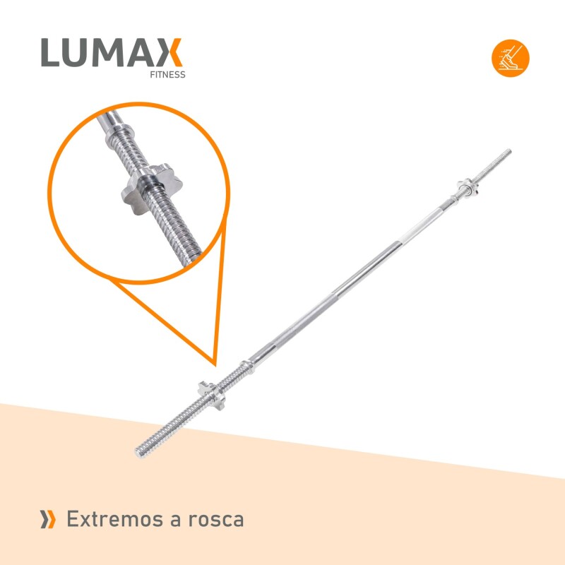 Barra Recta Maciza 1,50 mts Con Tuercas Barra Recta Maciza 1,50 mts Con Tuercas