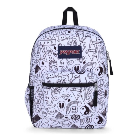 Mochila Escolar Jansport Cross Town Original Unisex Urbana Broken Broadcast