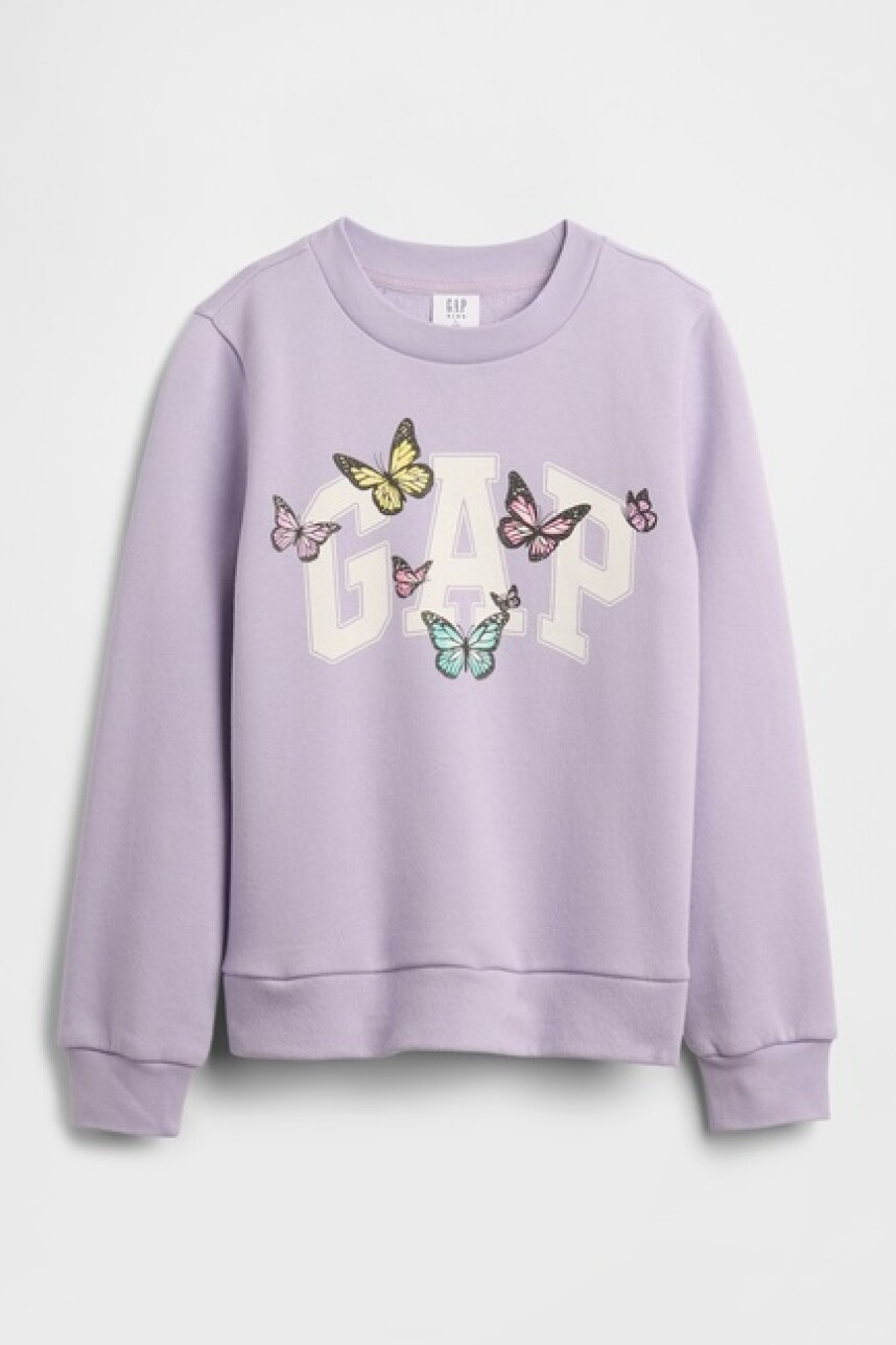 Buzo Deportivo Logo Gap Niña Orchid