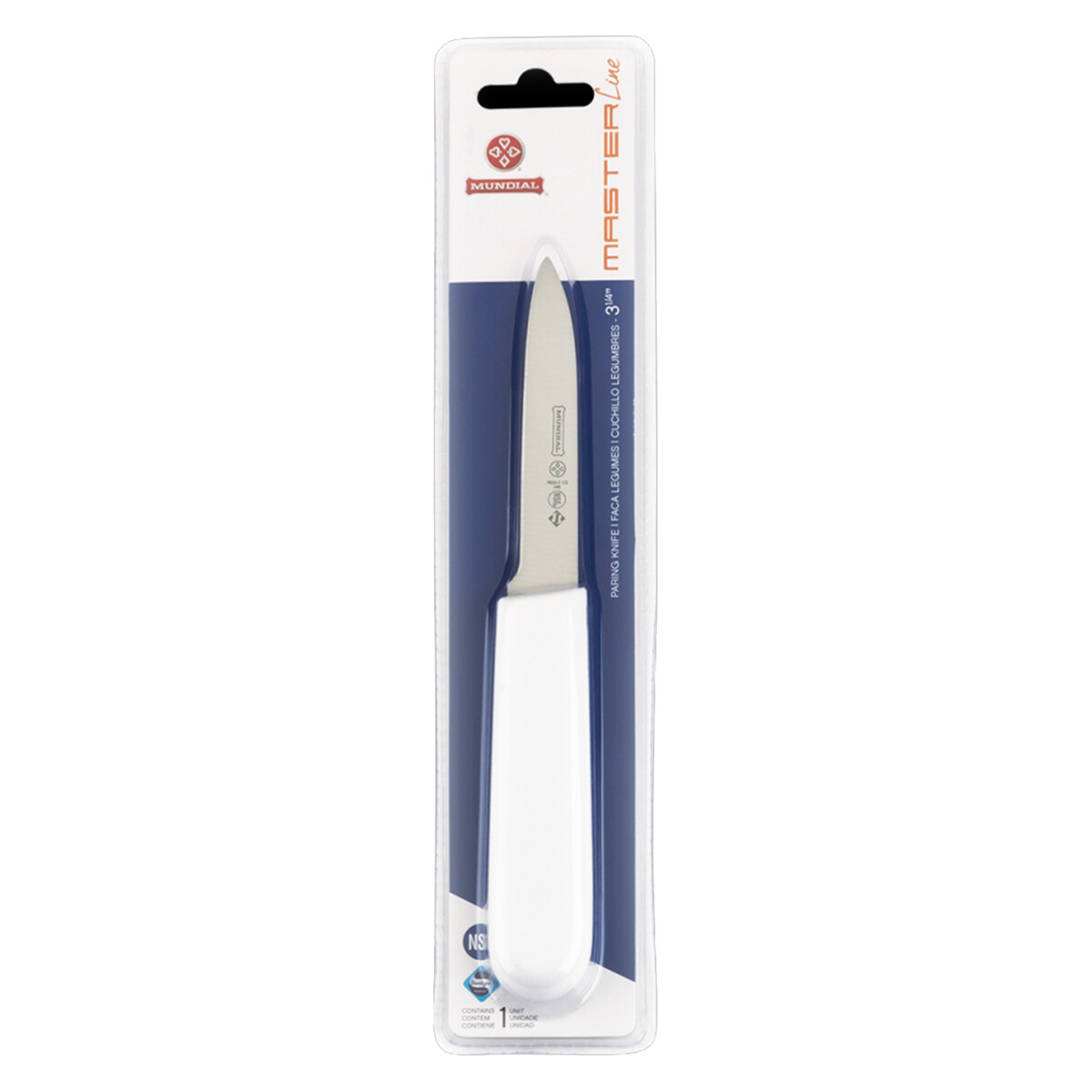 Cuchillo de legumbres 3,2'' con mango - BLANCO 