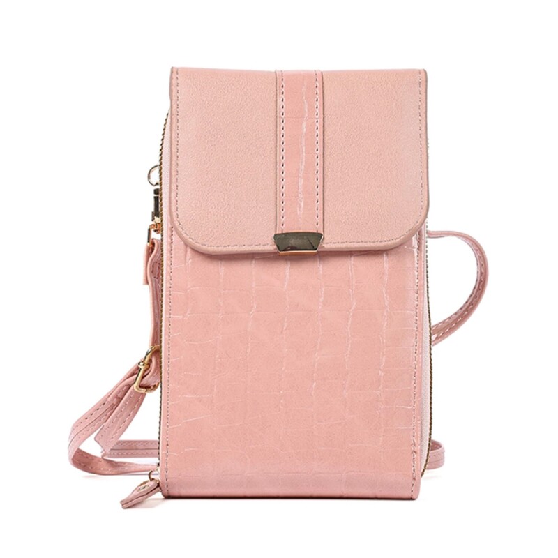 Porta celular - monedero Canva Lille Rosa