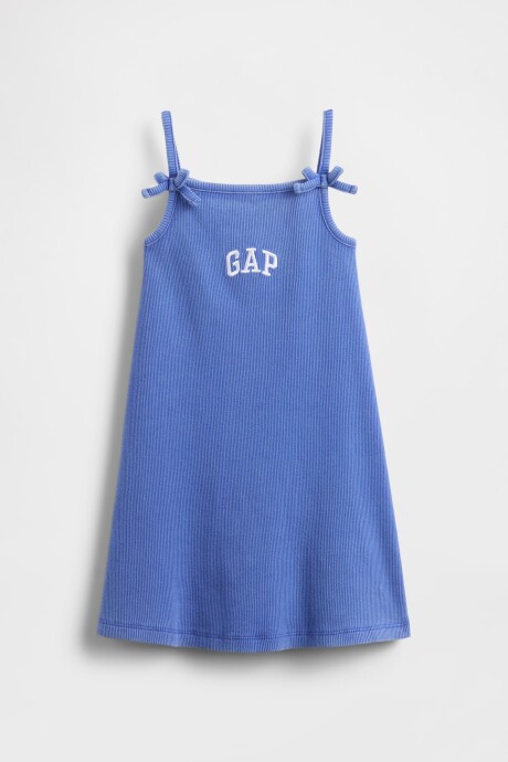 Vestido Logo Gap Toddler Niña Dazzling Blue V2