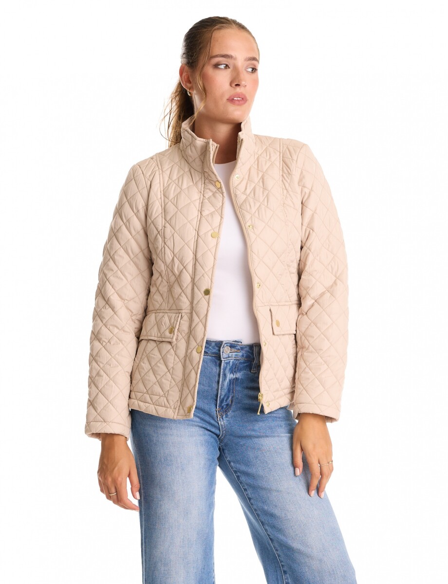 Campera Capitoneada - Beige 