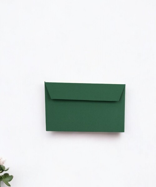 Sobre color 120 grs 6,5x10 cm. VERDE OSCURO