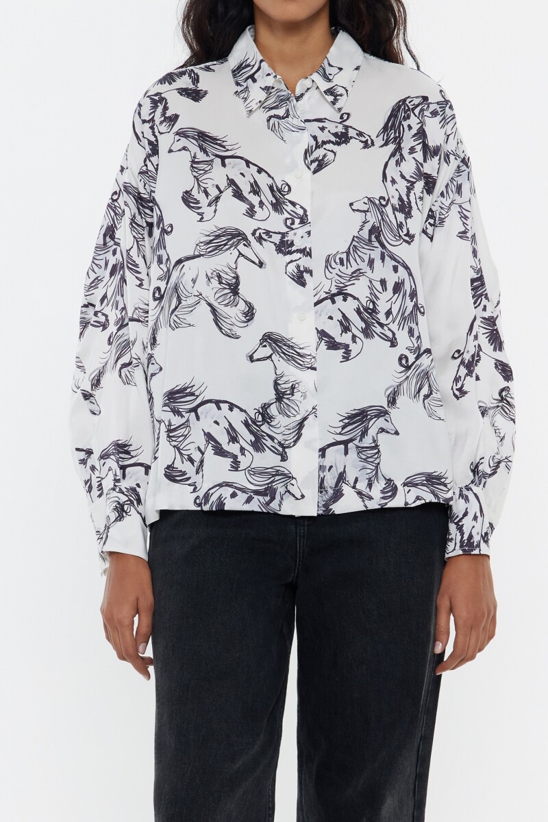CAMISA BOXY Gris