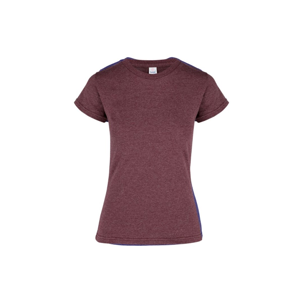 Camiseta jaspe a la base dama - marrón jaspe 