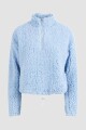 Sweater Ferna Teddy Crop Chambray Blue