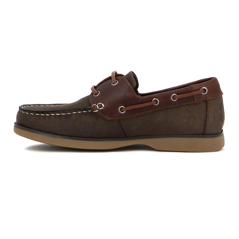 Starsax Hombre Nautico Acordonado Combinado Cafe