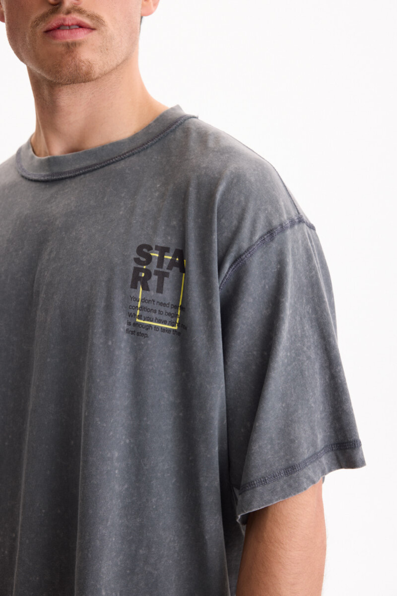Remera Start Gris
