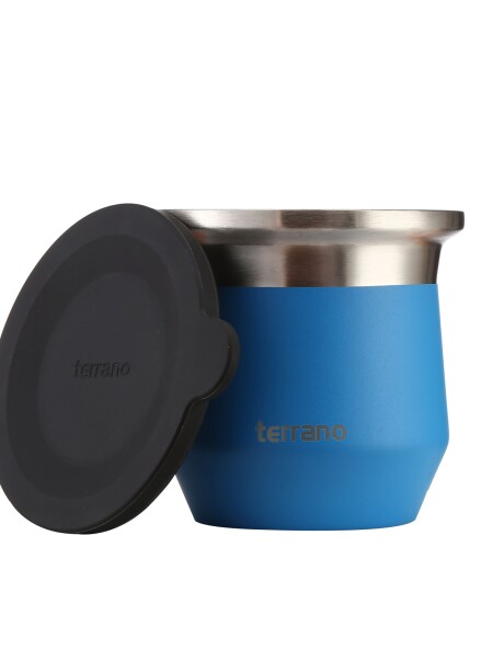 Kit Competo - Termo Acero 1LT + Mate Flap Azul Eléctrico