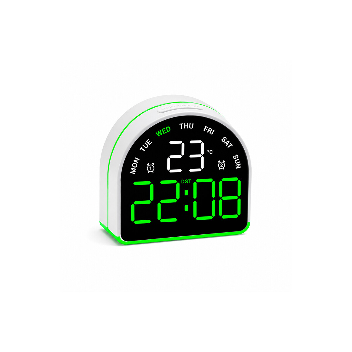Reloj digital con indicador de temperatura Arco - Verde 