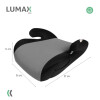 Booster Alzador de Seguridad Lumax Kids para Auto Gris