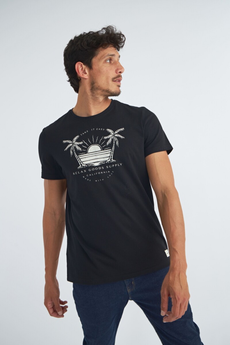Remera Relax - Negro 