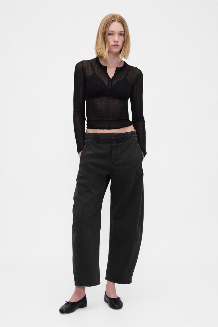 Pantalón Khaki Barrel Hombre Black 1