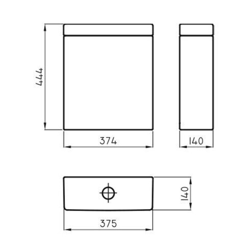 Deposito Dual 4.5Lt Para Inodoro Largo Linea Fontana 000