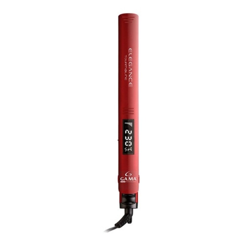 Planchita de pelo digital GAMA Elegance con tourmaline Rojo