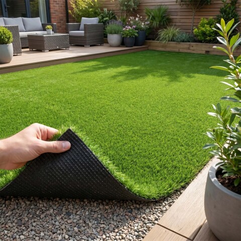 Césped Sintético 5 M2 Pasto Artificial Rollo Decoración Color Verde