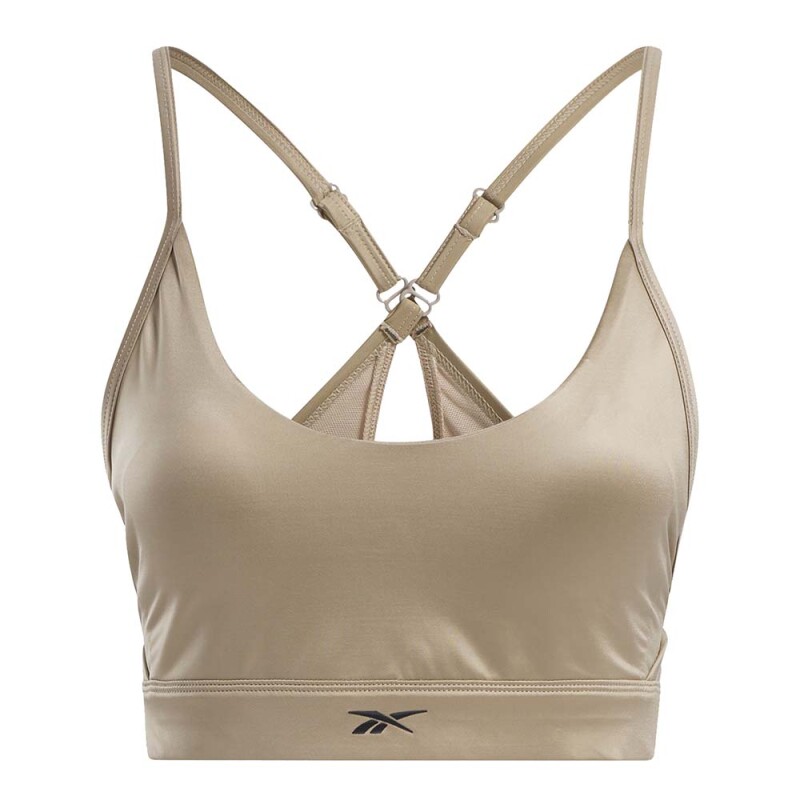 Reebok Holiday Lux Strappy Sports Bra - Mujer Beige