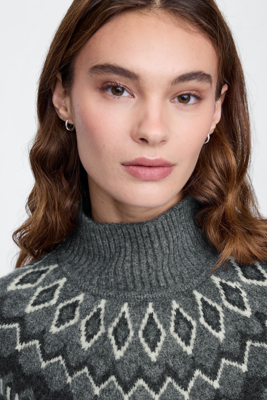 Buzo Polera Fairisle B25 Grey Heather