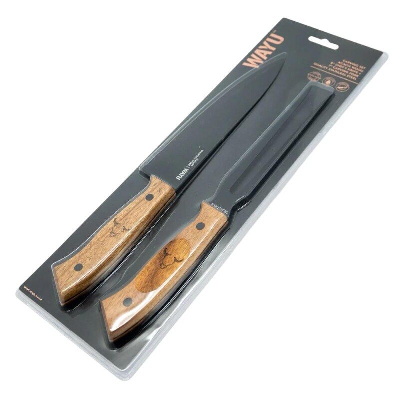 Set De Cuchillo Y Pincho Tenedor Para Asado Wayu Set De Cuchillo Y Pincho Tenedor Para Asado Wayu