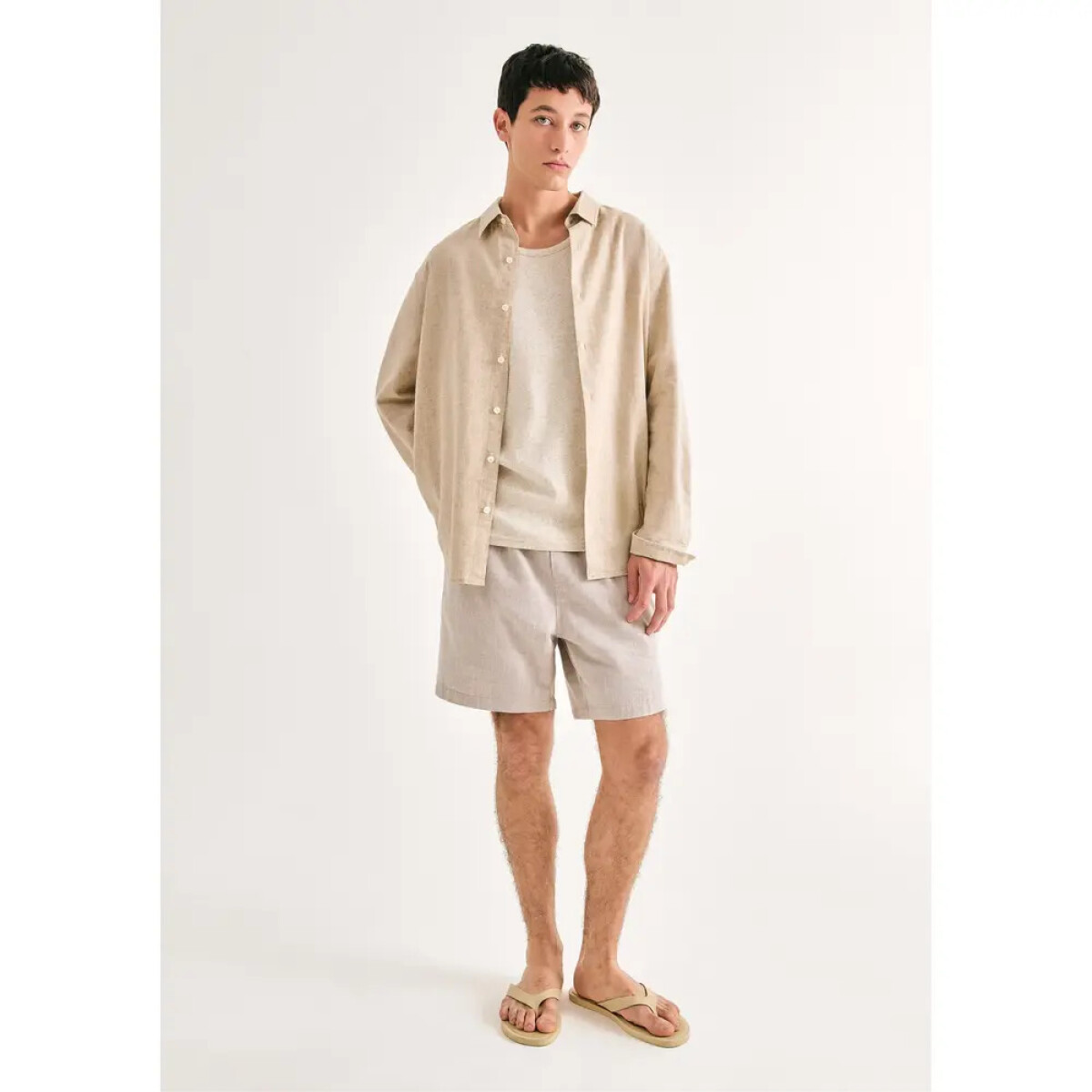 BERMUDA MASC - CAQUI CLARO 