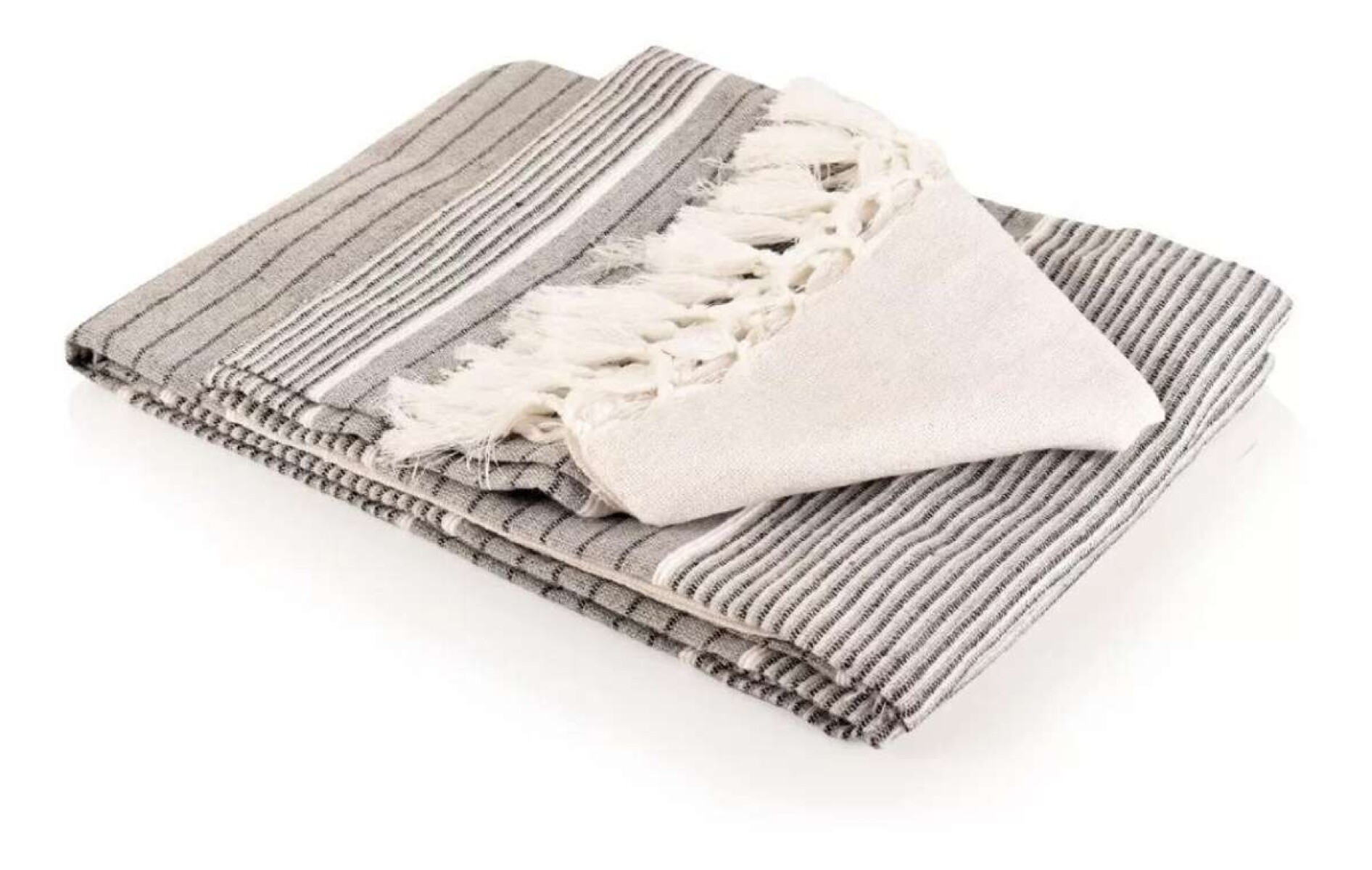 Cortinas 2 Paños 80% Algodón Origen India 140x200cm - Gris 