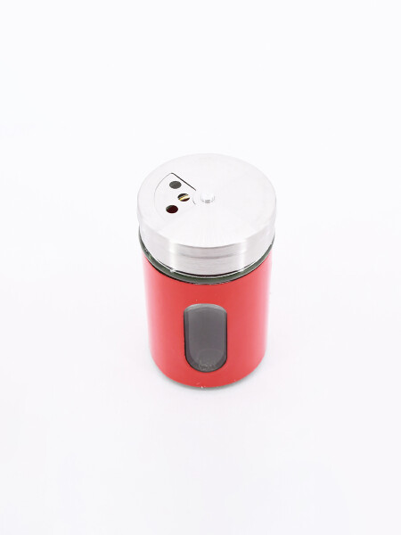 CONDIMENTERO INOX ROJO