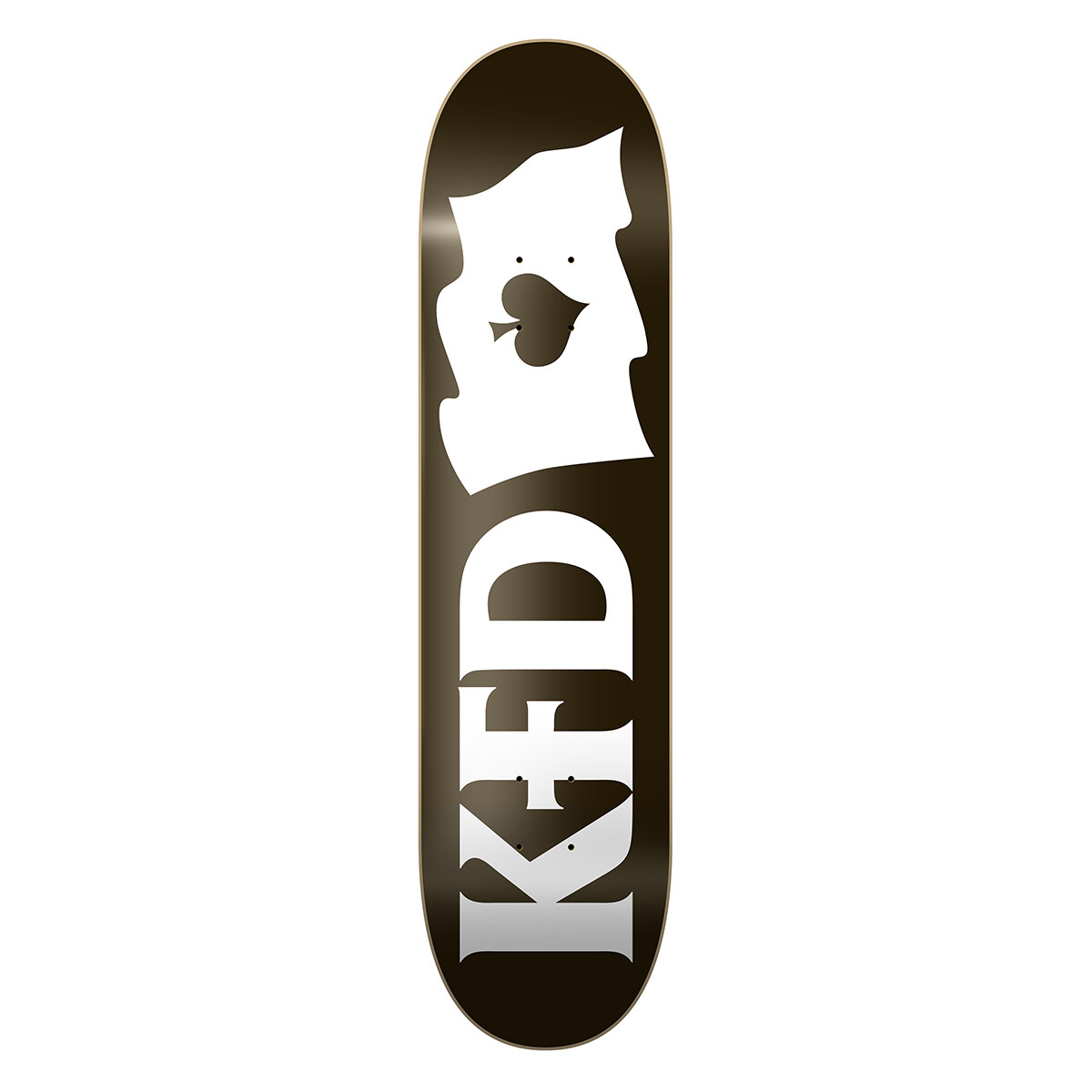 Deck KFD Flagship Logo Black 8.5" (Sólo Tabla · Lija Incluída) 