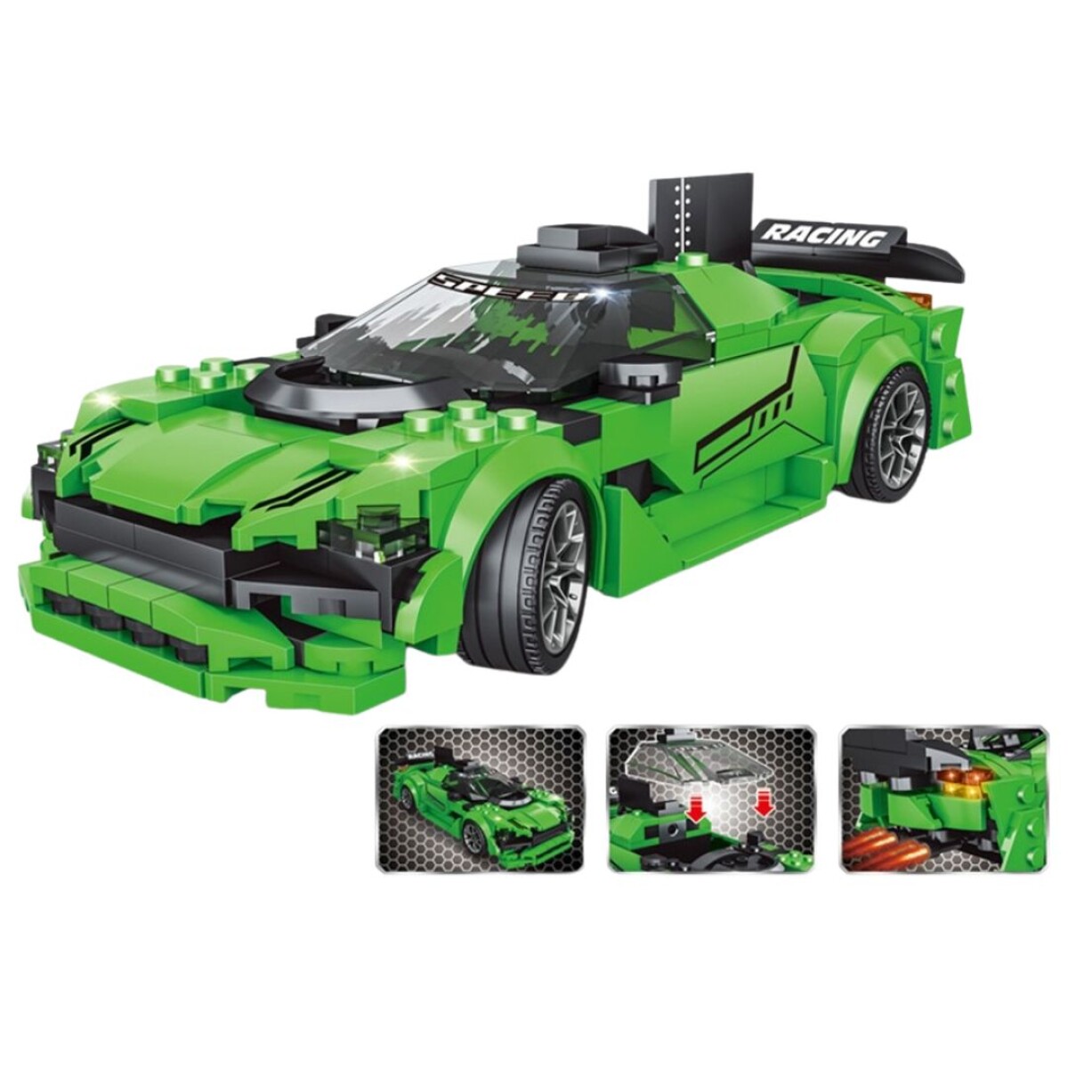 Bloques de ensamble Auto de carreras - N/a 