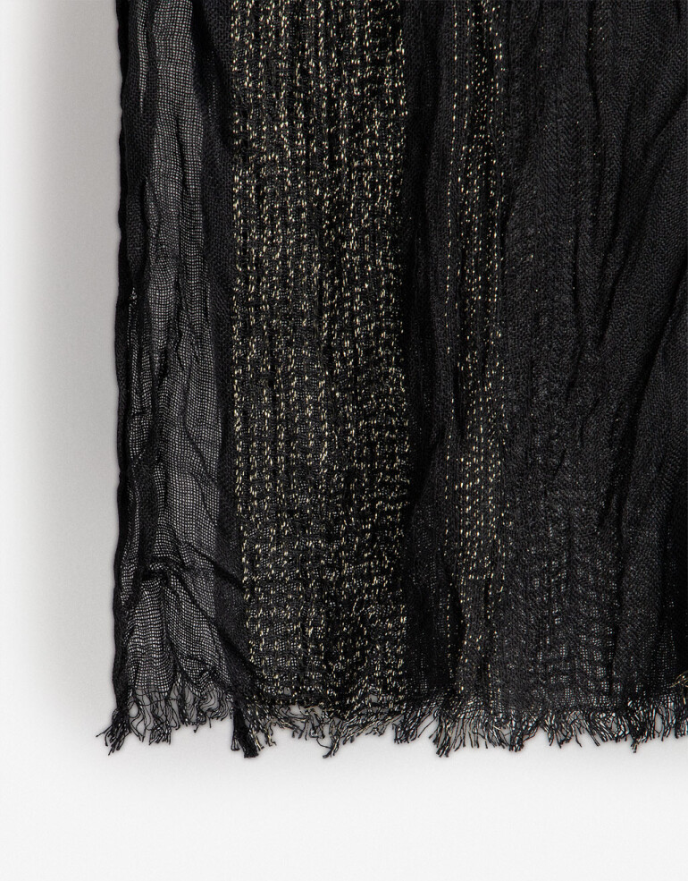 Pashminas Pashmina De Lurex - Negro
