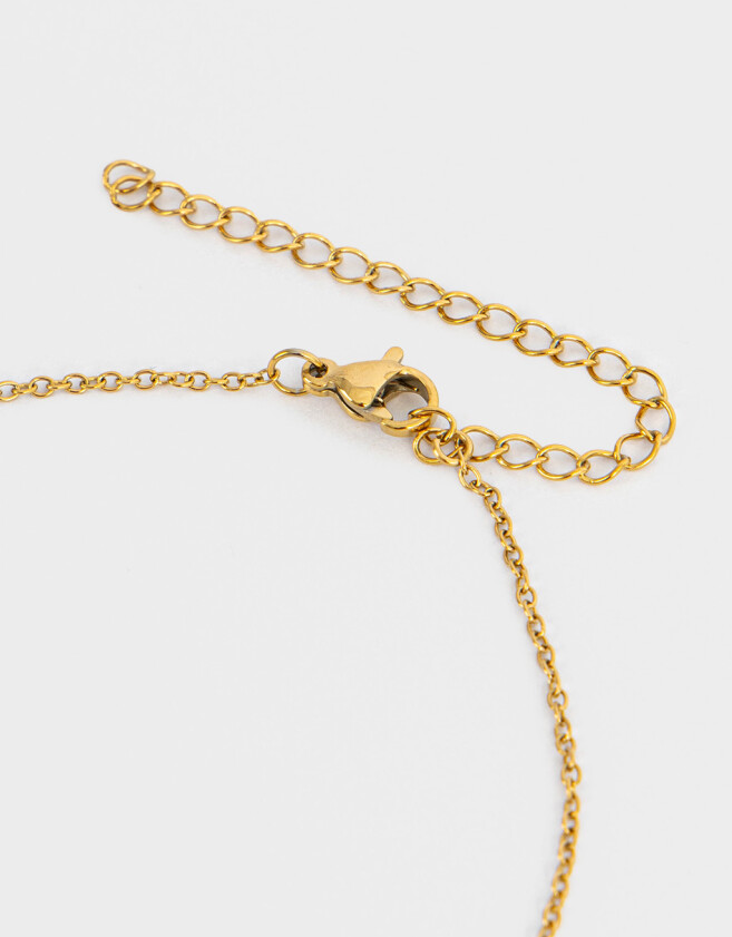 Cadena Corta con Dije Acero quirúrgico Cadena Corta Con Dije Acero Quirúrgico - Dorado