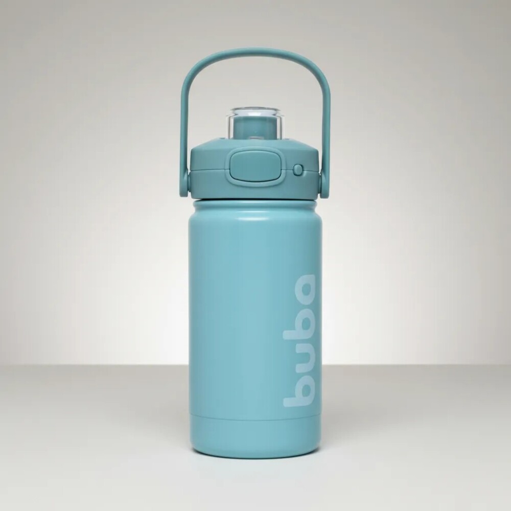 Botella doble pared termico BUBA verde agua
