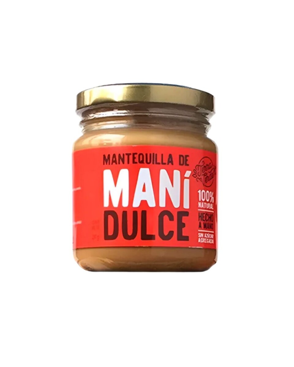 Mantequilla de maní dulce 230gs Terra verde 