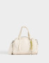 Bowling Cartera Bowling Con Charm - Blanco Crudo