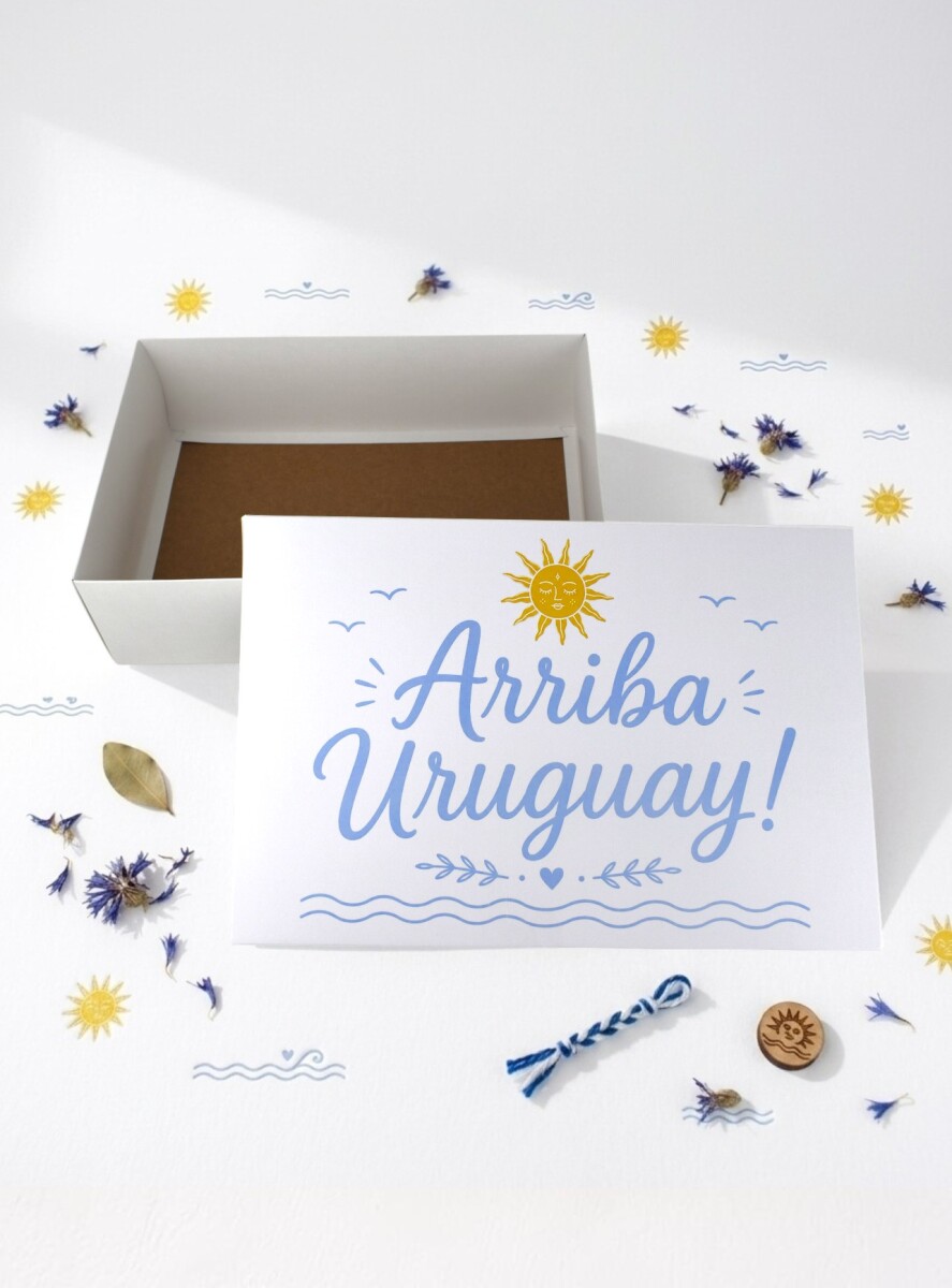 Caja Rectangular Impresa 20x30x9 cm - URUGUAY 