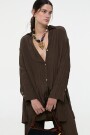 CAMISA OVERSIZED Marron