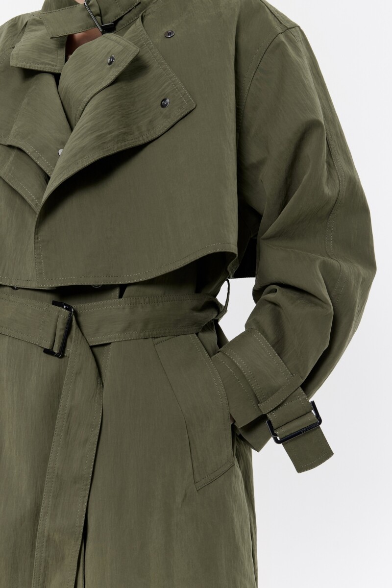 GABARDINA CRUZADA MAXILARGA Kaki