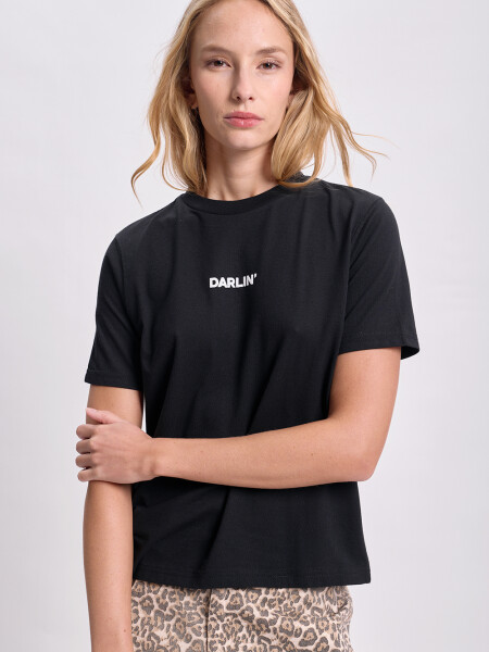 Remera estampa Negro