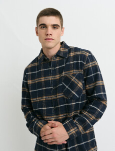 300568 SOBRECAMISA HARRY Azul Osc/amarillo