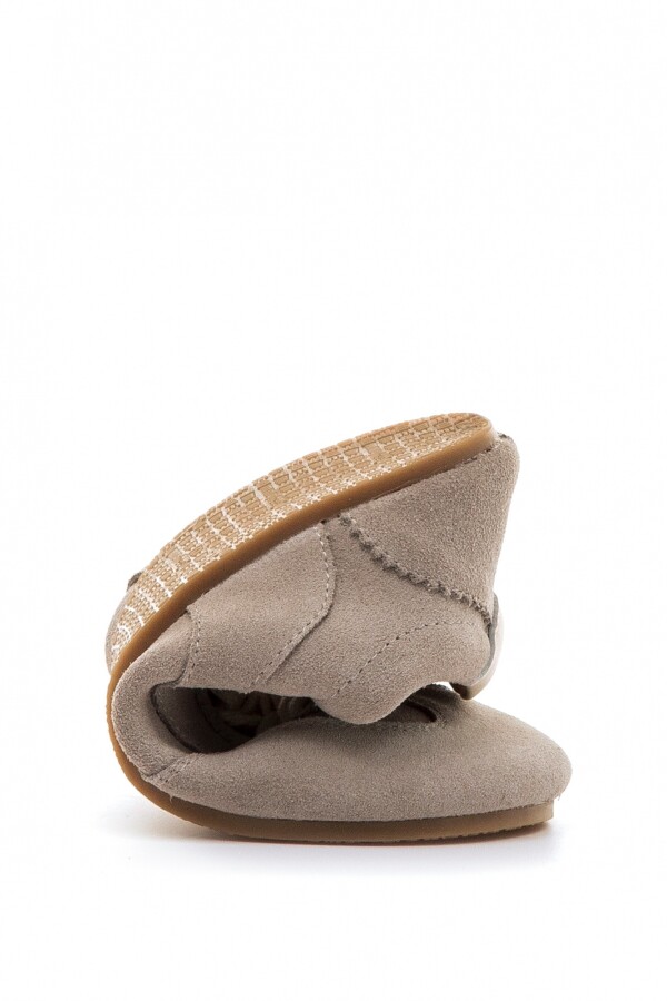 Zapatilla Serraje Gris Perla Gris