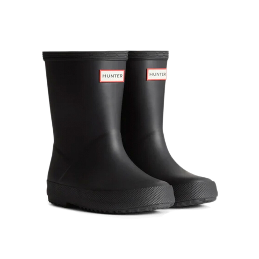 Hunter Bota de lluvia First Boot Kids - Negro Negro-Negro