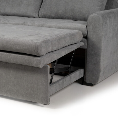 Sofá Cama Saara - Tela Microfibra TC1011 (Grafito)