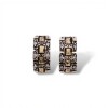 Caravanas Medio aro Zirconia-Plata y oro-Zirconia-CA5068 sinpiedra