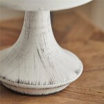 LAMPARA DE MESA BASE PORCELANA 16X16X30CM BLANCO LAMPARA DE MESA BASE PORCELANA 16X16X30CM BLANCO