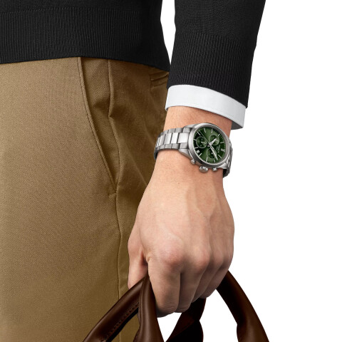 Reloj Tissot T1504171105100 para hombre con correa de acero Reloj Tissot T1504171109100 En Acero Para Hombre