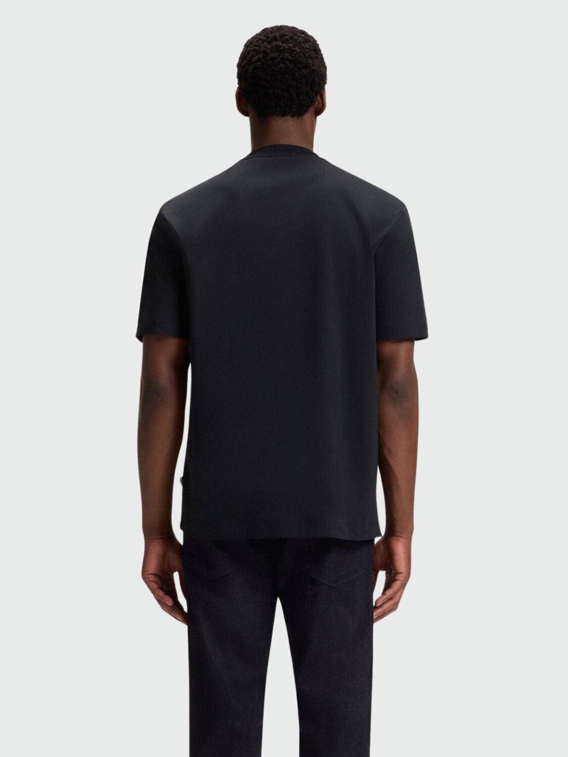 BOSS - Remera Regular Monograma Double B Azul