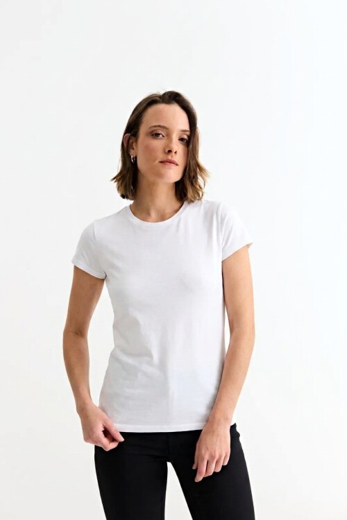 Remera cuello redondo ICONIC 150 BLANCO