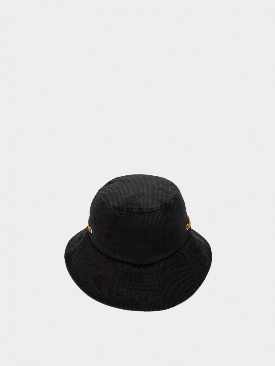Gorro Bucket Con Cinta Ajustable negro